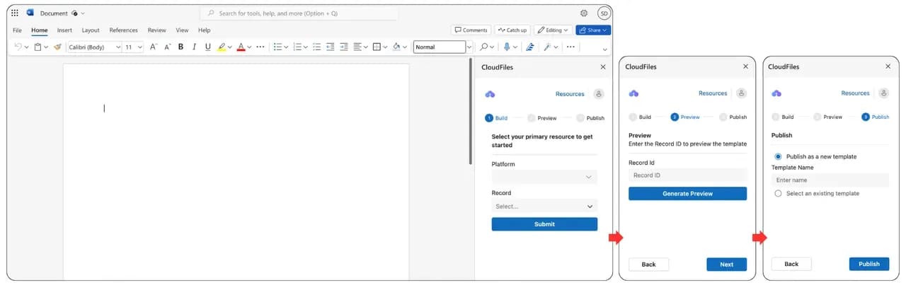 Doc Gen - MS word integration