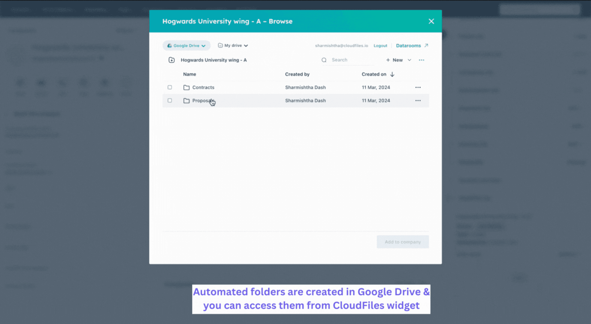 hubspot automated folders