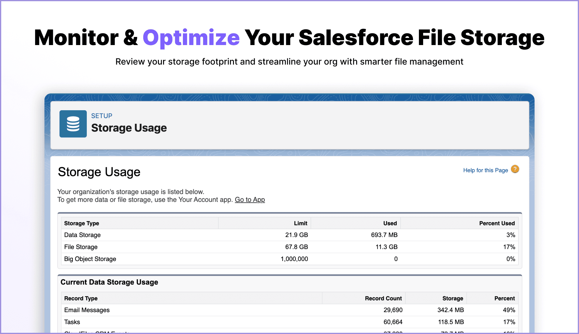 Files storage